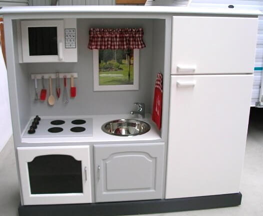 Play Kitchen Entertainment Center