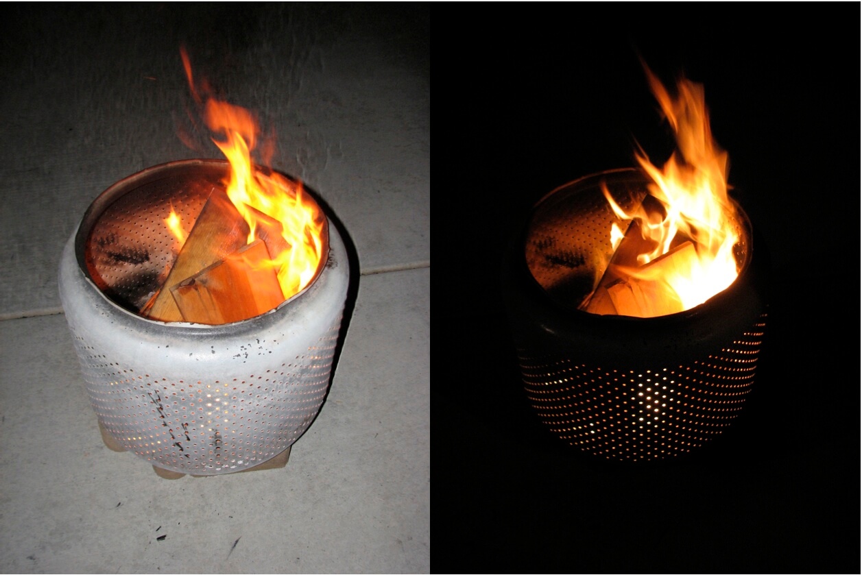Weekend DIY Project: How To Make A Fire Pit from A Washing Machine Tub
