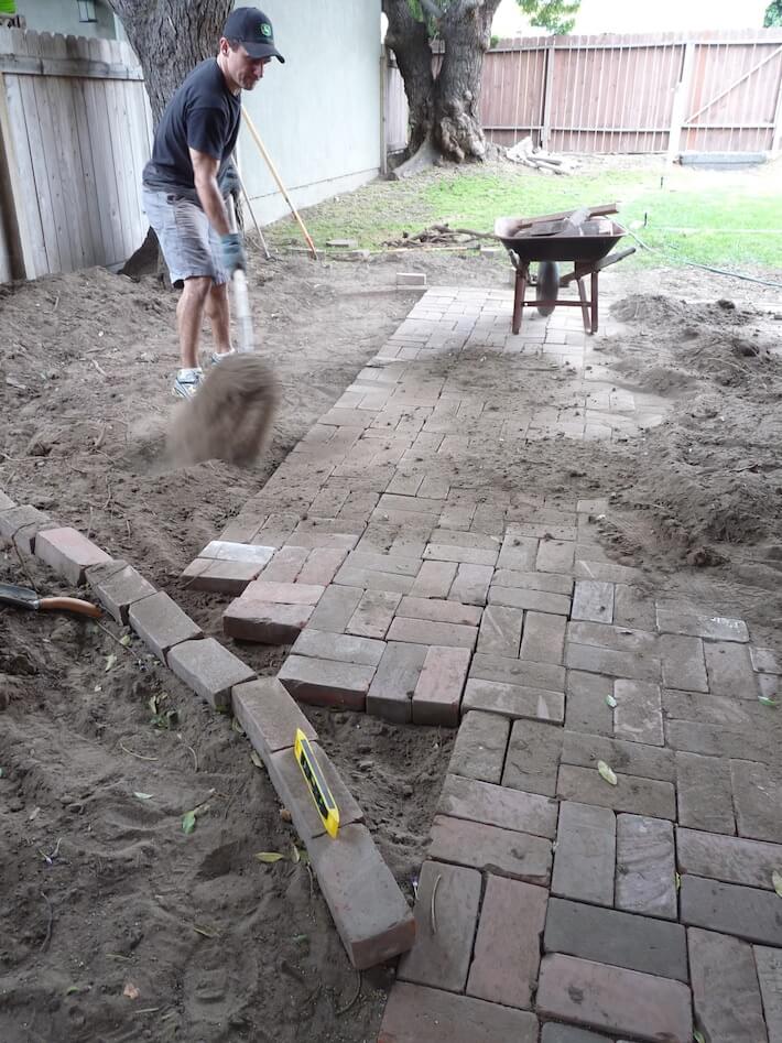 Paving the Way to A NonPermanent Brick Patio Makeover HomeJelly