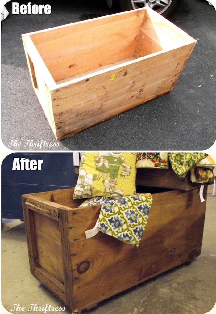 Vintage Wooden Crates Go From Good To Great Storage HomeJelly
