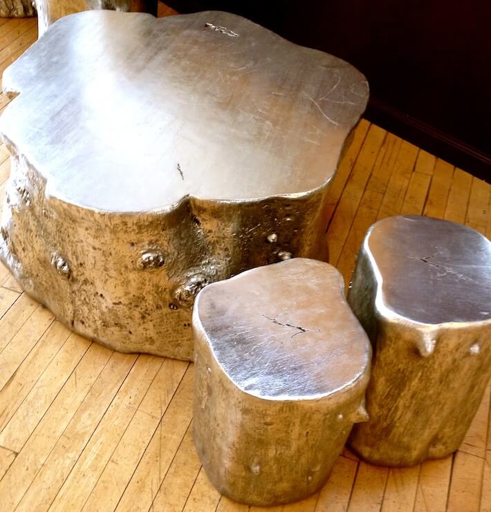 Silver Tree Trunk Coffee Tables