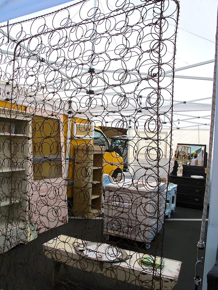 Vintage Bed Springs Repurposed Into Outdoor Trellis HomeJelly