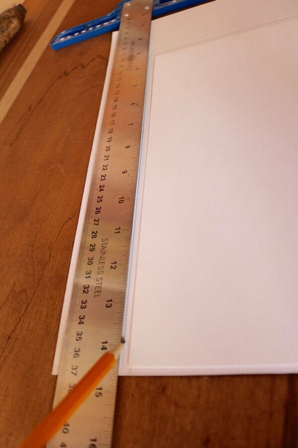 Measure and cut picture backing