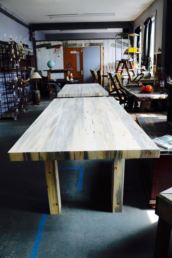Yep...this sweet salvaged wood table is ready for its new life!