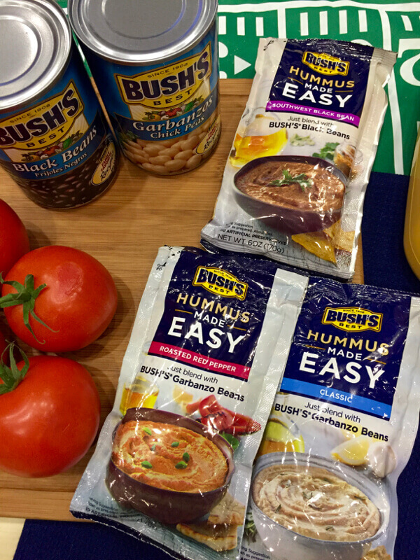 The new Bush Hummus Made Easy pouches