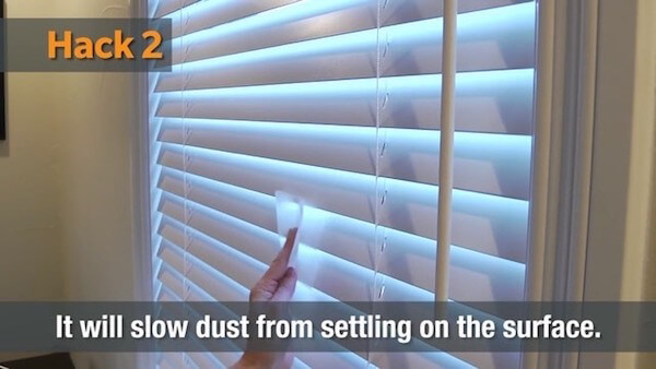 Homeadvisor home hacks to clean window blinds