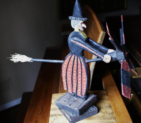 the witch on a broom whirligig (private collection)