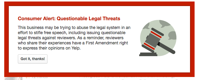 example-of-yelps-consumer-alert-on-questionable-legal-threats