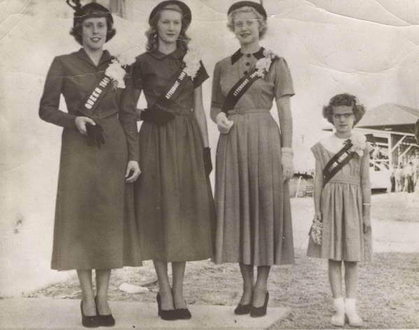 Lois (left), was the 1946 and 1948 4H Queen for the Nicolett County Fair, in Minnesota