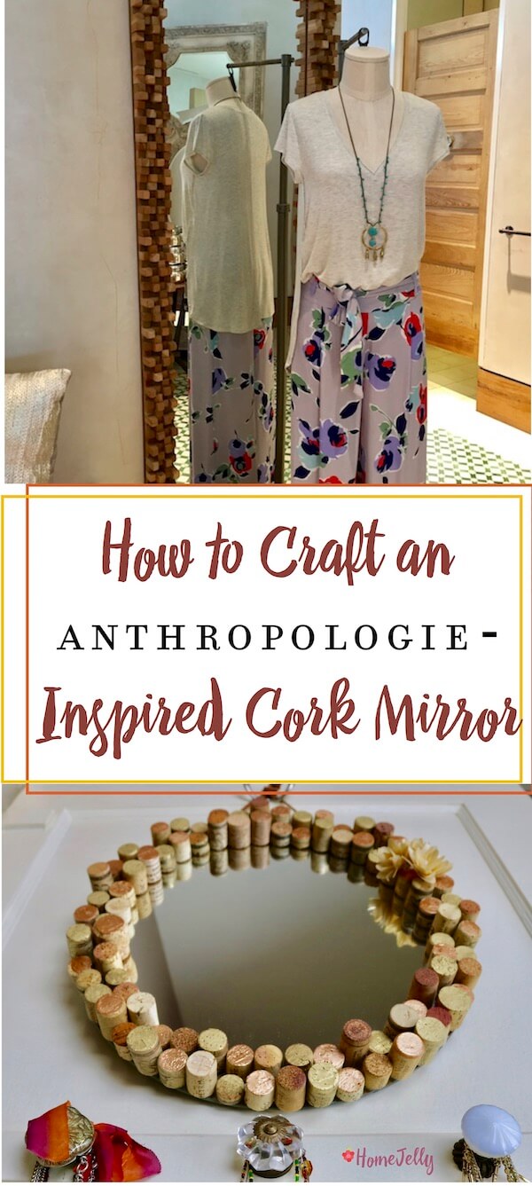 How to Craft an Anthro-Inspired Cork Mirror