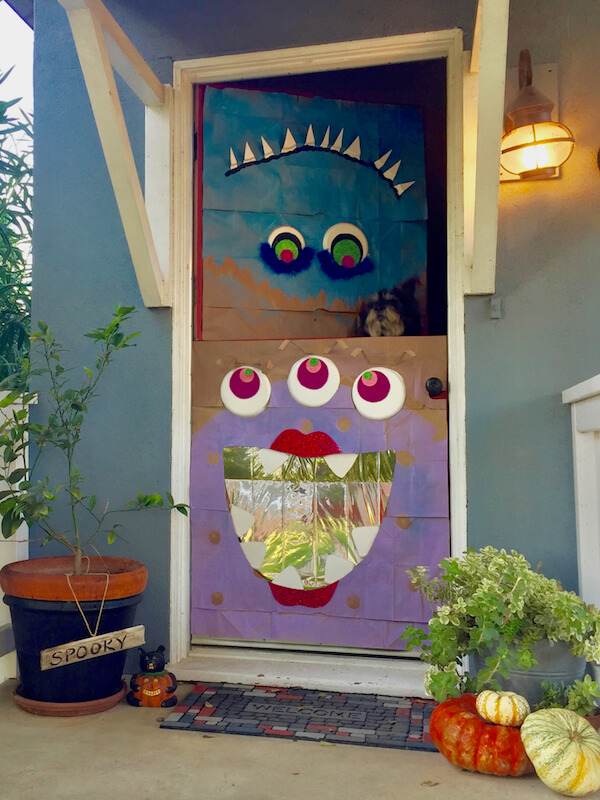 This Monster Mash door decoration is perfect for Dutch doors!