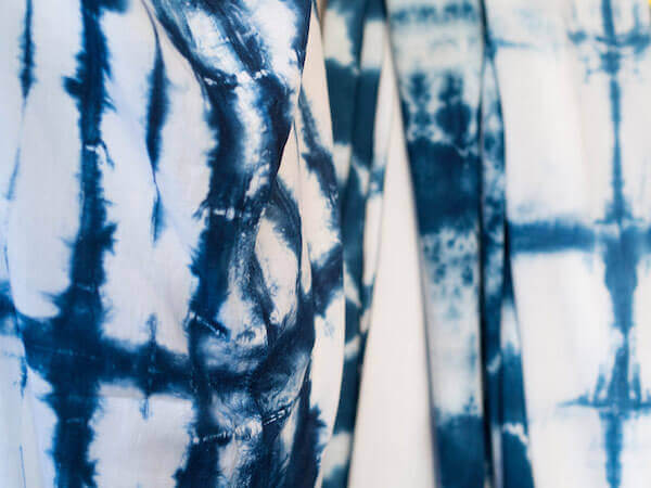 A Shibori pattern showing off the ancient art of Japanese tie-dye