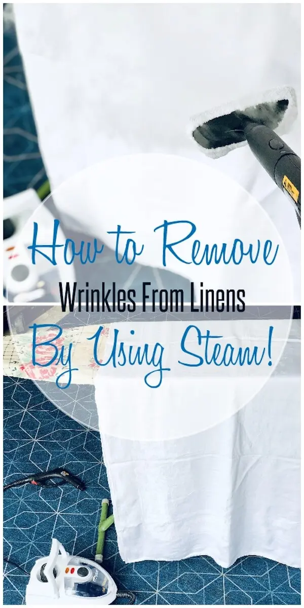 Best Way to Remove Wrinkles from Tableclothes, Curtains, Drapes, Clothing, and More! Use steam!