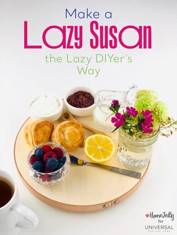 Make a Lazy Susan the Lazy DIYer's Way - Pintereset
