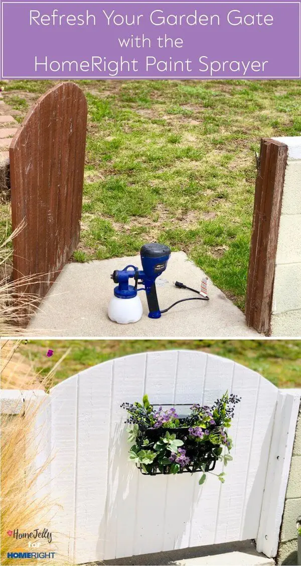 Refresh your Garden Gate with the HomeRight Paint Sprayer - pinterest