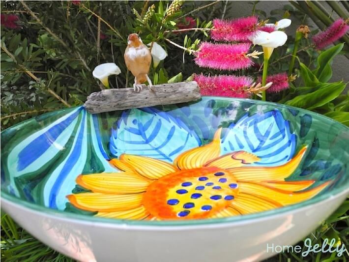 Serving bowl birdbath 1