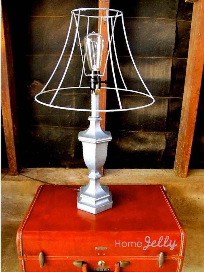 Deconstruct A Lamp Into Industrial Glam Bam! - HomeJelly