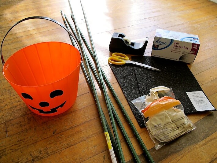 Halloween Ideas Make Floating Plastic Bag Ghosts HomeJelly