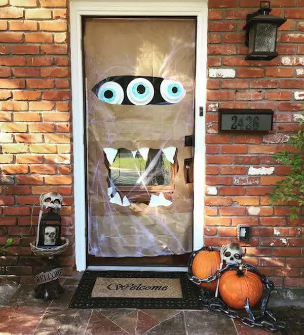 Halloween Themed Decoration, Terrifying Eyes, Windows, Doors