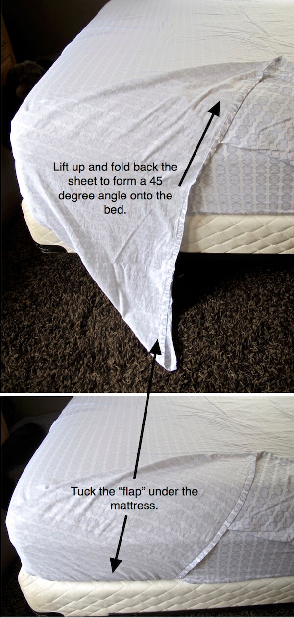 How To Make Hospital Corners : I like the way luxury hotels make their beds.