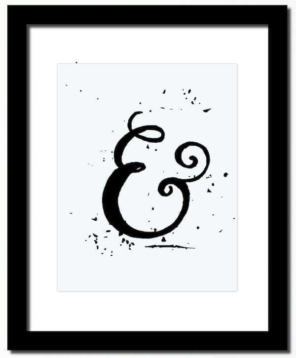 Ampersand calligraphic