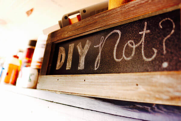 Fun storage boxes make shelving easy to keep organized and add character