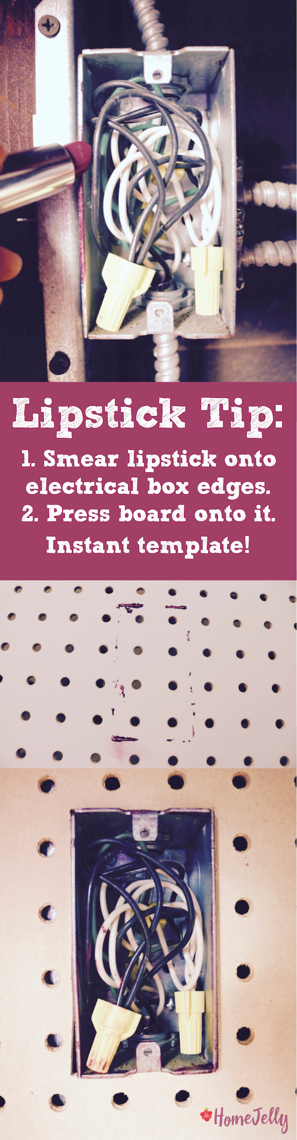 Lipstick tip makes nearly a perfect fit!