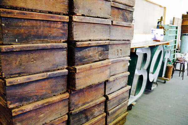 Salvaged wooden wine crates - with so much repurposing possibilities! copy