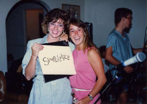 Simplistics album release party in 1986