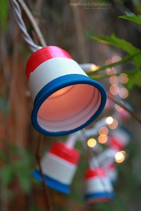 Patriotic red cup party lights how-to