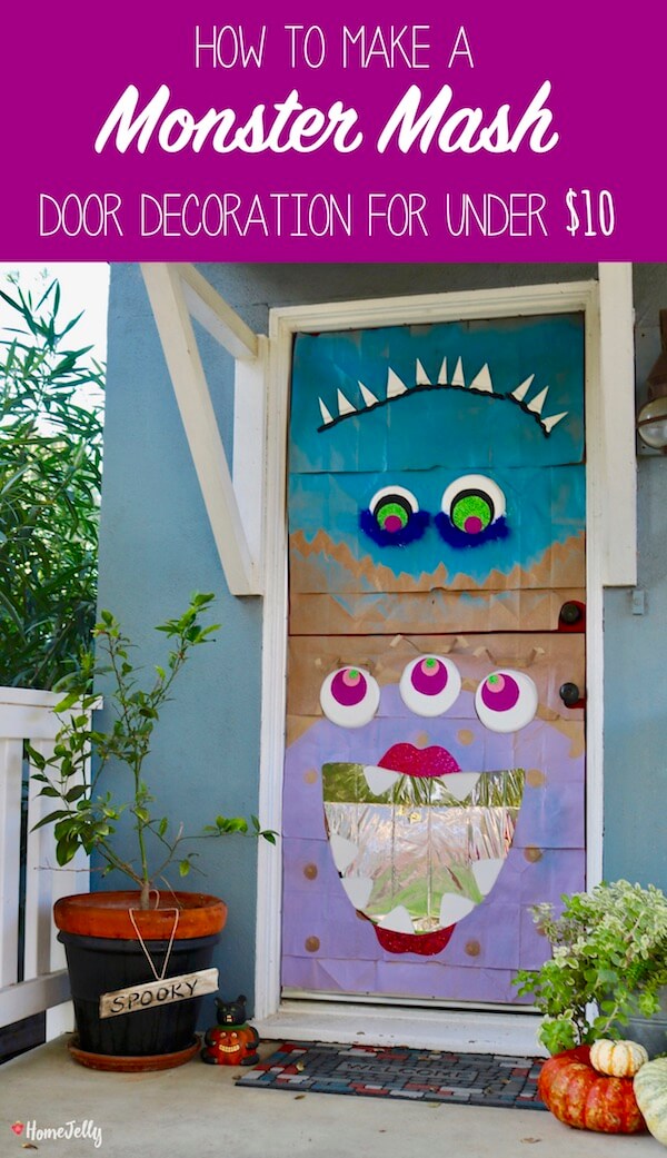 How to Make a Monster Mash Door Decoration for Under $10