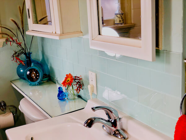 Make A Stylish Bathroom Backsplash With Easy To Install Peel