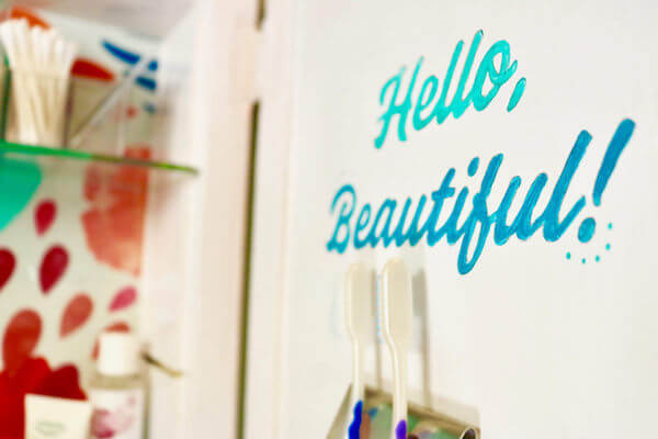 Hello, Beautiful sign is a lovely daily affirmation