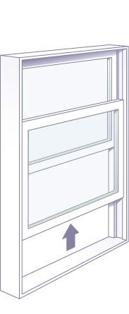 Single hung window