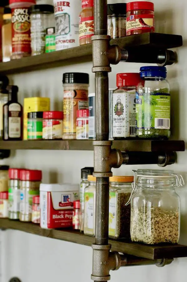 Spice rack with architectural appeal