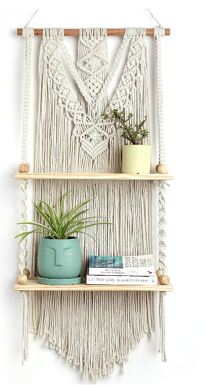 macrame shelf