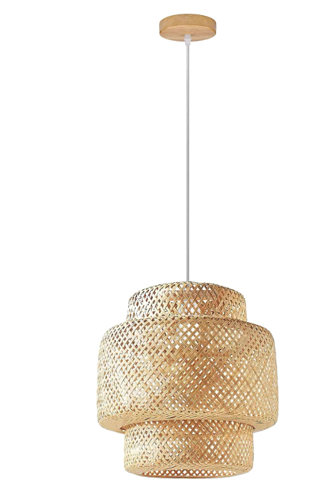 Rattan pendant light