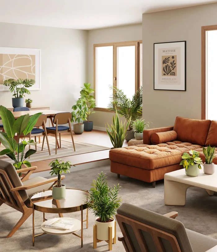 Living room with Easyplants in view